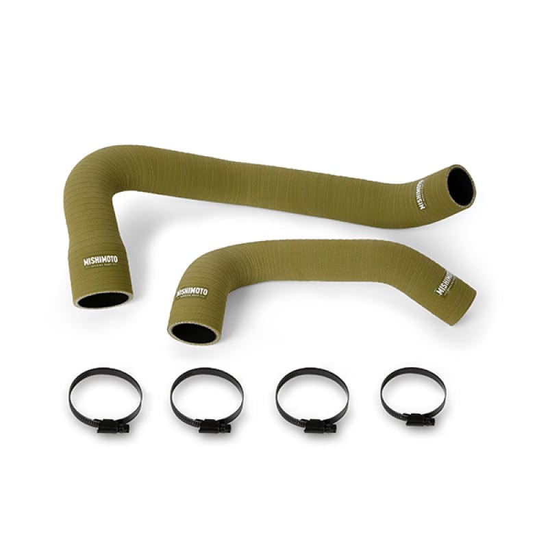 Mishimoto Mishimoto 97-06 Jeep Wrangler 6cyl Silicone Hose Kit Olive Drab MISMMHOSE-WR6-97OD