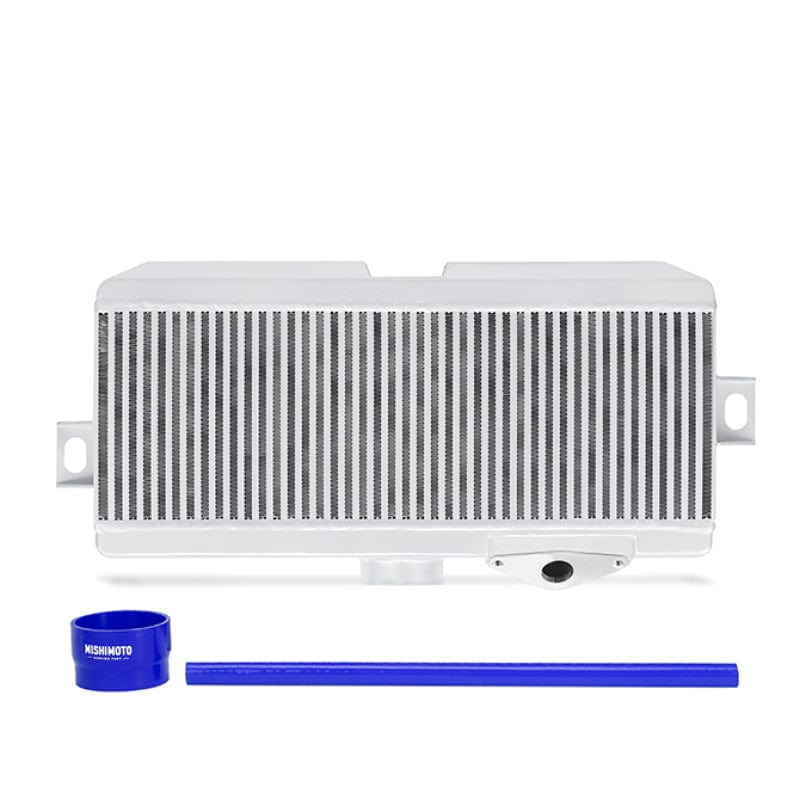 Mishimoto Mishimoto Subaru 08-15 WRX STi Top-Mount Intercooler Kit - Powder Coated Silver & Blue Hoses MISMMTMIC-STI-08SLBL