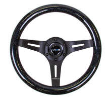 Load image into Gallery viewer, NRG NRG Classic Wood Grain Steering Wheel (310mm) Black Sparkle w/Blk 3-Spoke Center NRGST-310BSB-BK