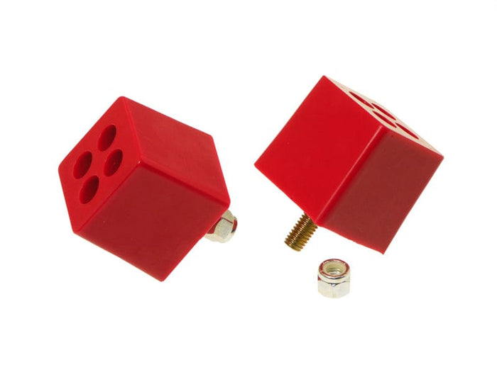 Prothane Prothane Universal Bump Stop 2X2X2 W 3/8in Stud - Red PRO19-1305