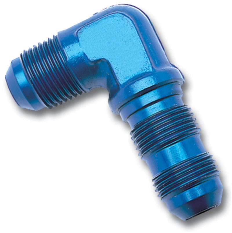 Russell Russell Performance -4 AN 90 Degree Flare Bulkhead (Blue) RUS661240