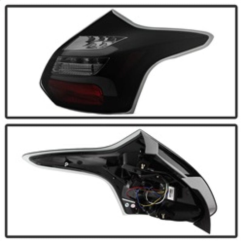 SPYDER Spyder 12-14 Ford Focus 5DR LED Tail Lights - Black Smoke (ALT-YD-FF12-LED-BSM) SPY5085146