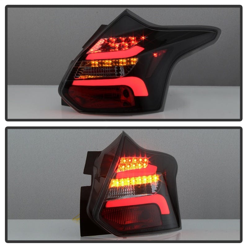 SPYDER Spyder 12-14 Ford Focus 5DR LED Tail Lights - Black Smoke (ALT-YD-FF12-LED-BSM) SPY5085146
