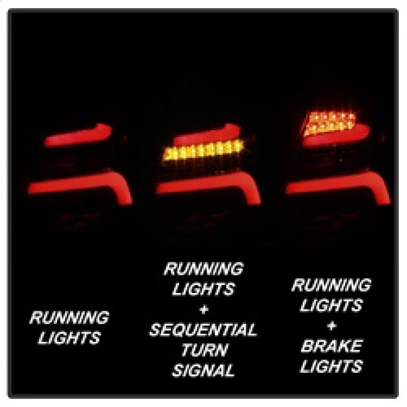 SPYDER Spyder 12-14 Ford Focus 5DR LED Tail Lights - Black Smoke (ALT-YD-FF12-LED-BSM) SPY5085146