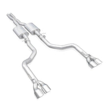 Load image into Gallery viewer, Stainless Works Stainless Works 15-19 Dodge Challenger 6.2L/6.4L Hemi 3in Legend Catback X-Pipe w/4in Quad Tips SSWCHAL16CBL4