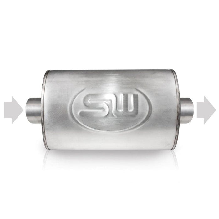 Stainless Works Stainless Works 2.25in ID CENTER INLET/2.25in OD CENTER OUTLET 4inX8in SSWTM4C22C22C