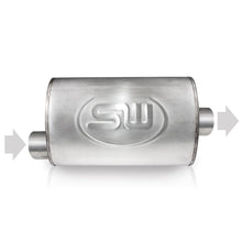 Load image into Gallery viewer, Stainless Works Stainless Works 2.25in ID OFFSET INLET/ 2.25in OD CENTER OUTLET 4inX8in SSWTM4S22O22C