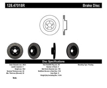 Load image into Gallery viewer, Stoptech StopTech 02-10 WRX Drilled Right Front Rotor STO128.47018R