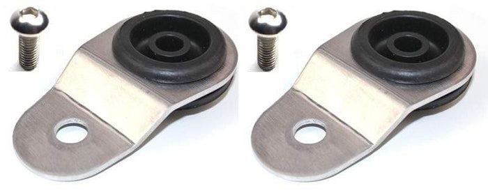 Torque Solution Torque Solution Radiator Mount Combo with Inserts (Silver) : Mitsubishi Evolution 7/8/9 TQSTS-EV-010IC