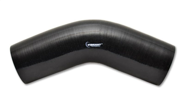 Vibrant Vibrant 4 Ply Reinforced Silicone Elbow Connector - 3.5in I.D. - 45 deg. Elbow (BLACK) VIB2755
