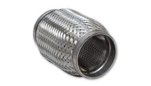 Load image into Gallery viewer, Vibrant Vibrant SS Flex Coupling with Inner Braid Liner 2.5in inlet/outlet x 8in flex length VIB62808